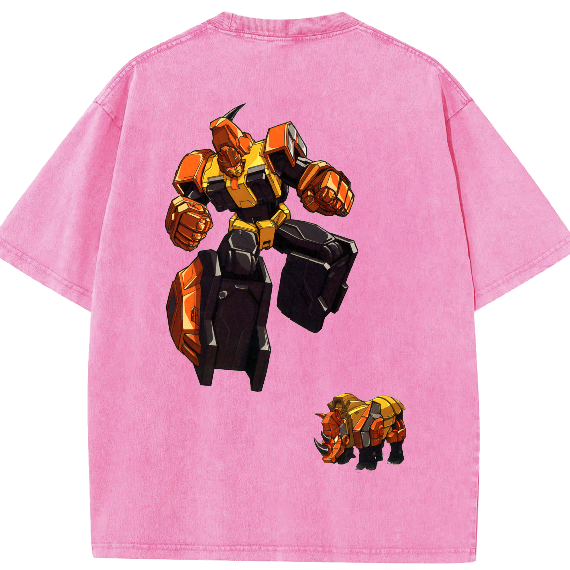 （画像用）  綿100% ヴィンテージ風 半袖Tシャツ（背面プリント）
